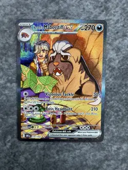 Pokemon TCG Arven's Mabostiff ex 235/182 Sv10: Destined Rivals SIR Holo MINT - Image 2
