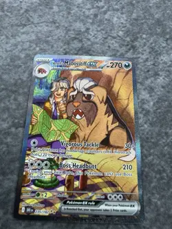 Pokemon TCG Arven's Mabostiff ex 235/182 Sv10: Destined Rivals SIR Holo MINT - Image 3
