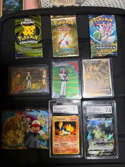 My whole Pokemon Collection TCG Slabs SAR Holo Vintage Modern Full Art Topps - Image 2