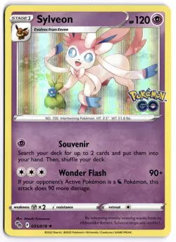 Pokemon Go Sylveon Holo #35 Near Mint - Image 1