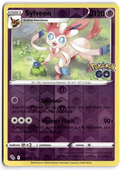 Pokemon Go Sylveon Reverse Holo #35 Near Mint - Image 1