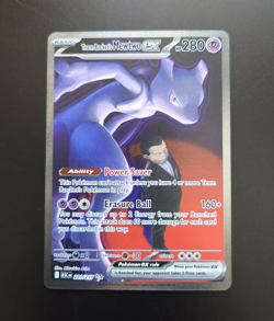 Team Rocket’s Mewtwo EX 281/217 SIR Ascended Heroes Full Art Holo Pokemon TCG NM - Image 1