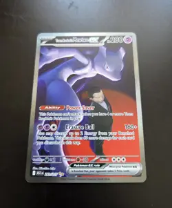 Team Rocket’s Mewtwo EX 281/217 SIR Ascended Heroes Full Art Holo Pokemon TCG NM - Image 2