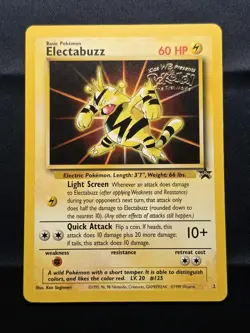 Electabuzz Warner Bros Movie Black Star Promo 2 Pokemon TCG 1999 WOTC LP-NM - Image 1