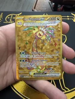 Alolan Exeggutor ex 248/191 Hyper Rare Surging Sparks Pokemon Near Mint Gold - Image 1