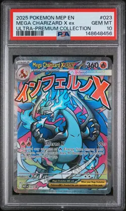Pokemon Mega Charizard X Ex MEP EN Ultra Premium Collection #023 PSA 10 Gem Mint - Image 1