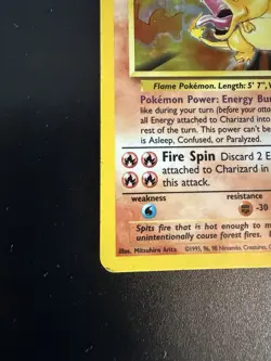 1999 Charizard Base Set Unlimited Holo Rare 4/102 English - Image 3