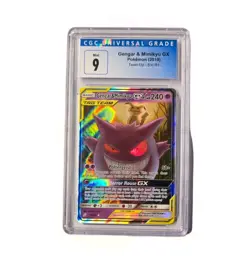 2019 Pokemon Team Up Gengar & Mimikyu GX 53/181 Ultra Rare CGC 9 Mint TAG TEAM - Image 1
