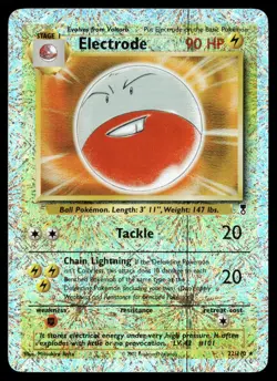 Pokemon Electrode Legendary Collection Reverse Holo 22/110 Rare Lightly Played - Image 1