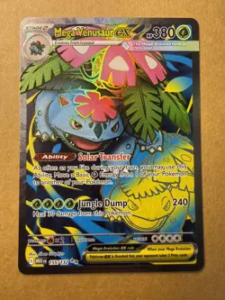 The Pokemon Company Pokemon TCG Mega Venusaur EX 155/132 Evolutions Secret Holo - Image 1