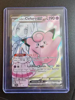 Lillie's Clefairy Ex 173/159 Ultra Rare Journey Together Pokemon TCG - Image 3
