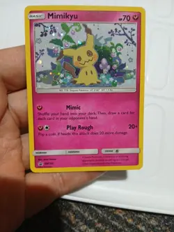 Mimikyu Pokemon TCG Sun and Moon Black Star Promo SM163 2019 - Image 1