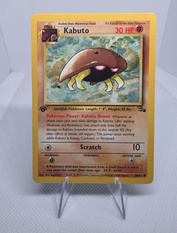Pokemon TCG Fossil Kabuto 50/62 1st Edition Common Regular EN NM - Image 1