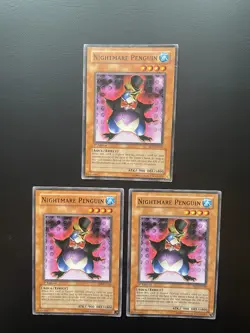 Yugioh Nightmare Penguin RDS-EN010 1st Edition Common Damaged X3 - Image 1