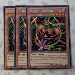 Konami Yu-Gi-Oh! Mystic Tomato LCYW-EN239 1st Edition Foil Lot x3 - Image 1