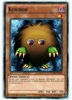 Kuriboh - YGLD-ENA22 - Common - 1st Edition - Damaged - Image 1