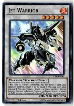 Jet Warrior SDSE-EN041 Ultra Rare Yu-Gi-Oh 1st Edition Lightly Played - Image 1
