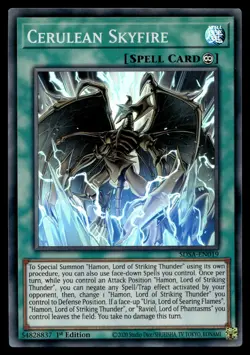 CERULEAN SKYFIRE SDSA-EN019 SUPER RARE STRUCTURE DECK: SACRED BEASTS YU-GI-OH - Image 1
