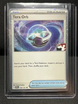 Tera Orb 189/191 Cosmos Holo Stamped Promo Pokemon Prize Pack Series 5 NM - Image 1