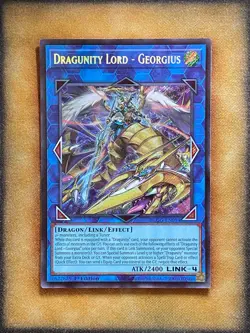 Yugioh Dragunity Lord - Georgius BLGG-EN014 Secret Rare 1st Ed NM - Image 1