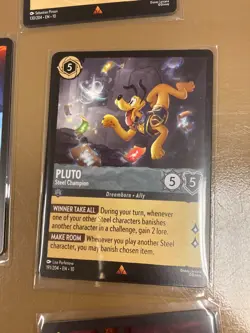 Pluto - Steel Champion - Whispers in the Well 4x x4 Disney Lorcana - Image 1