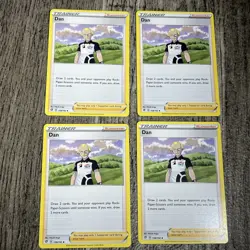 Dan 158/192 Supporter Trainer Playset (4x) Rebel Clash Pokemon TCG Card - Image 1