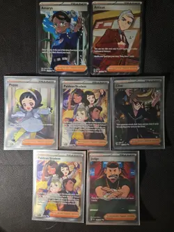 Pokemon TCG Lot of 7 Full Art Supporter SIR/DBL/ULTRA Rare- Trainer Cards NM - Image 1
