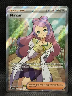 Pokemon TCG Miriam Scarlet & Violet Base Set 238/198 Holo Ultra Rare - Image 1