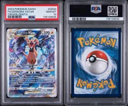 2023 POKEMON SWORD & SHIELD CROWN ZENITH #GG43 FULL ART/ZERAORA VSTAR PSA 10 - Image 3
