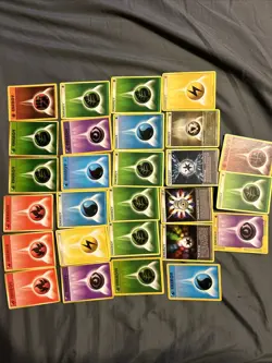 Pokemon/pocket Monsters Energy Card Lot x32 - Image 1