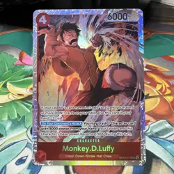 Monkey D. Luffy SR Foil OP16-015 The Time of Battle One Piece TCG Card NM - Image 1