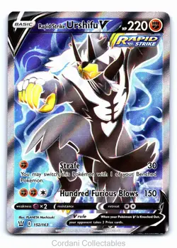 Rapid Strike Urshifu V 152/163 - Battle Styles - Pokemon Card - Near Mint - Image 1