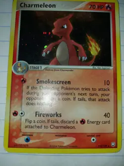 Charmeleon Team Rocket Returns Pokemon Card 110/109 Secret Rare Holo - Image 5