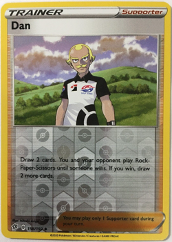 POKEMON DAN 158/192 REBEL CLASH UNCOMMON REVERSE HOLO NEAR MINT - Image 1