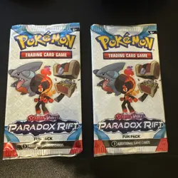 Pokemon Card - S&V Paradox Rift - Fun Pack - 3 Cards - Factory Sealed - Image 1
