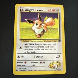 LT. SURGE'S EEVEE NM - Gym Challenge 51/132 - Pokemon Trading Card Game - Image 1