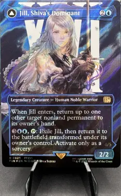 MTG Final Fantasy Jill, Shiva's Dominant Shiva, Warden of Ice Surge NM R0523 - Image 1
