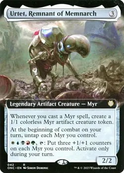 MTG URTET, REMNANT OF MEMNARCH EXTENDED ART Phyrexia: All Will Be One NM - Image 1