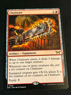 Chainsaw Duskmourn: House of Horror Regular MTG Magic the Gathering NM - Image 1