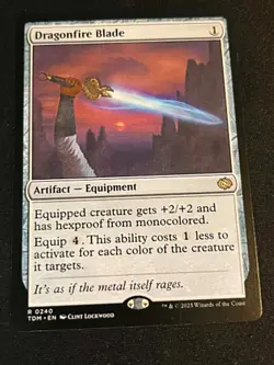 Dragonfire Blade Tarkir: Dragonstorm Regular MTG TDM Magic the Gathering NM - Image 1