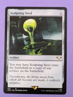 MTG Magic: Warhammer 40,000 Commander (40K): Sculpting Steel #247 Rare - NM - Image 1