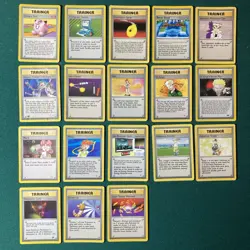 Lot of 18 RARE Vintage Trainer Pokemon Cards - Image 1