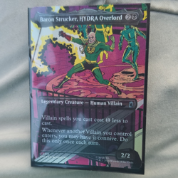 Wizards of the Coast MTG Marvel Super Heroes Baron Strucker 0315 Foil Alt Art - Image 1