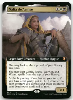 Nalia de'Arnise (Extended Art) #643 (NM) Baldur's Gate CLB Magic MTG - Image 1