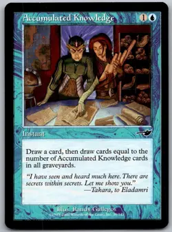 Accumulated Knowledge 26 Common Nemesis Magic: The Gathering Lightly Played - Image 1