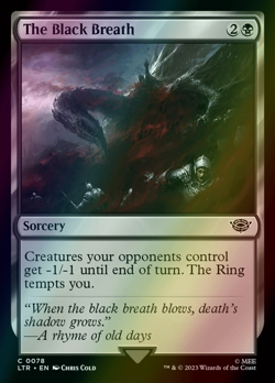 MTG The Black Breath Foil ** The Lord of the Rings ** English - Image 1