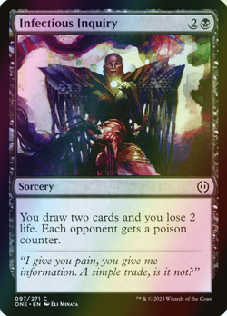 MTG Infectious Inquiry Foil ** Phyrexia: All Will Be One ** English - Image 1