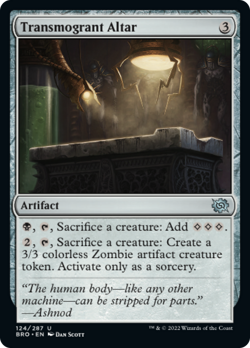 x4 Transmogrant Altar BRO MTG 124/287 UNCOMMON M/NM 4x - Image 1