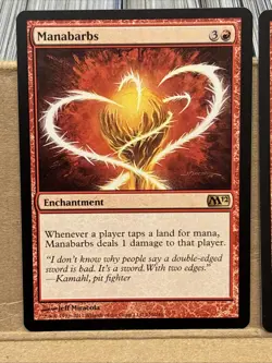 2x Manabarbs - Magic 2012 (M12) MTG Rare UP LP - Image 2