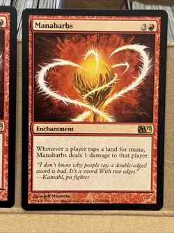 2x Manabarbs - Magic 2012 (M12) MTG Rare UP LP - Image 3
